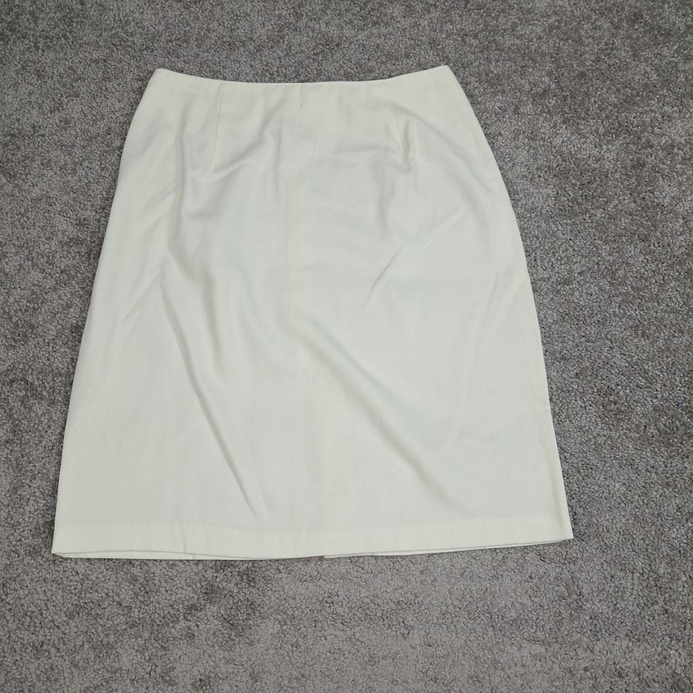 TR Bentley Womens Ivory Textured Pencil Skirt Size 9/10 Professional Careerwear